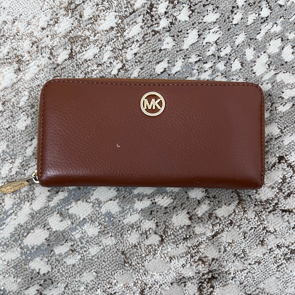 Michael Kors Fulton Large Flat Leather Wallet